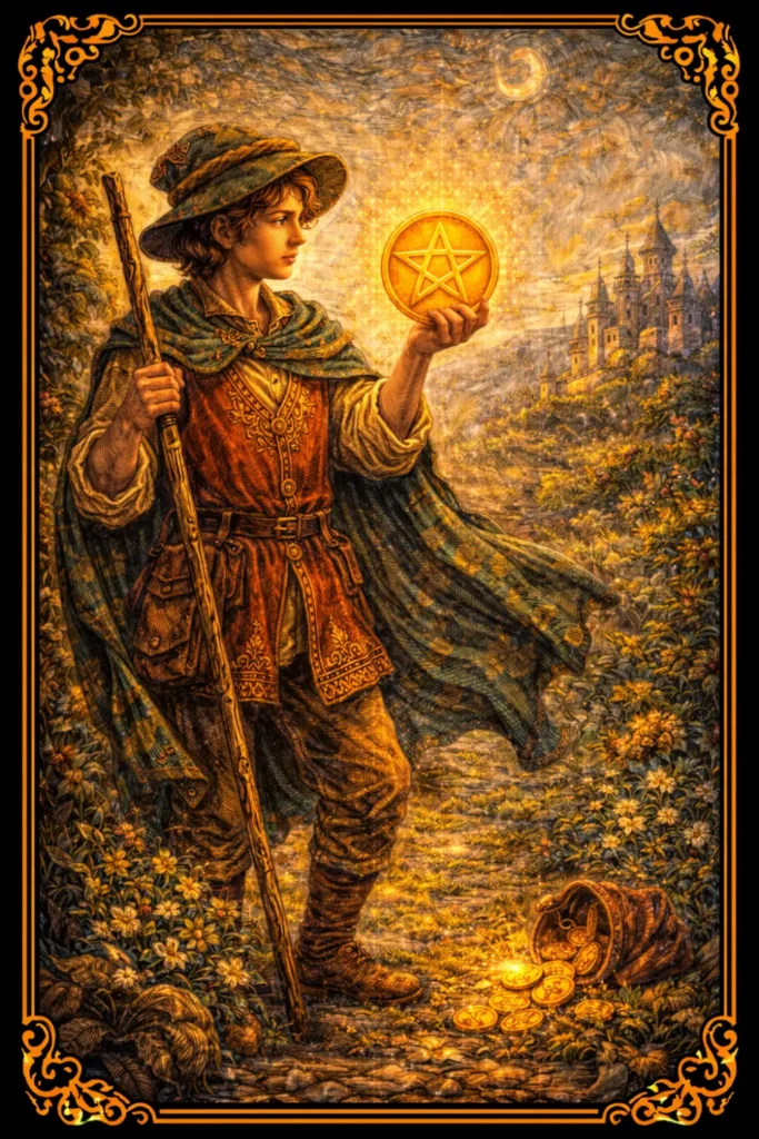 Sota de Oros tarot significado aprendizaje oportunidad inicio