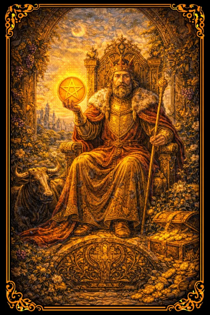 Rey de Oros tarot significado éxito dinero liderazgo